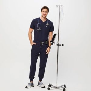 FIGS - Navy Top and Bottom Jogger Pants